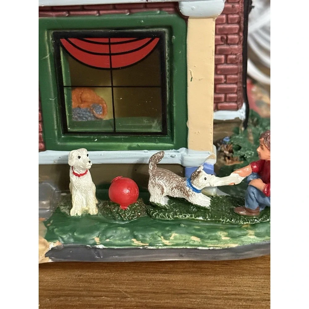 Lemax Coventry Cove Wags N Whiskers Pet Lodge Christmas Village Lighted 2015 Box